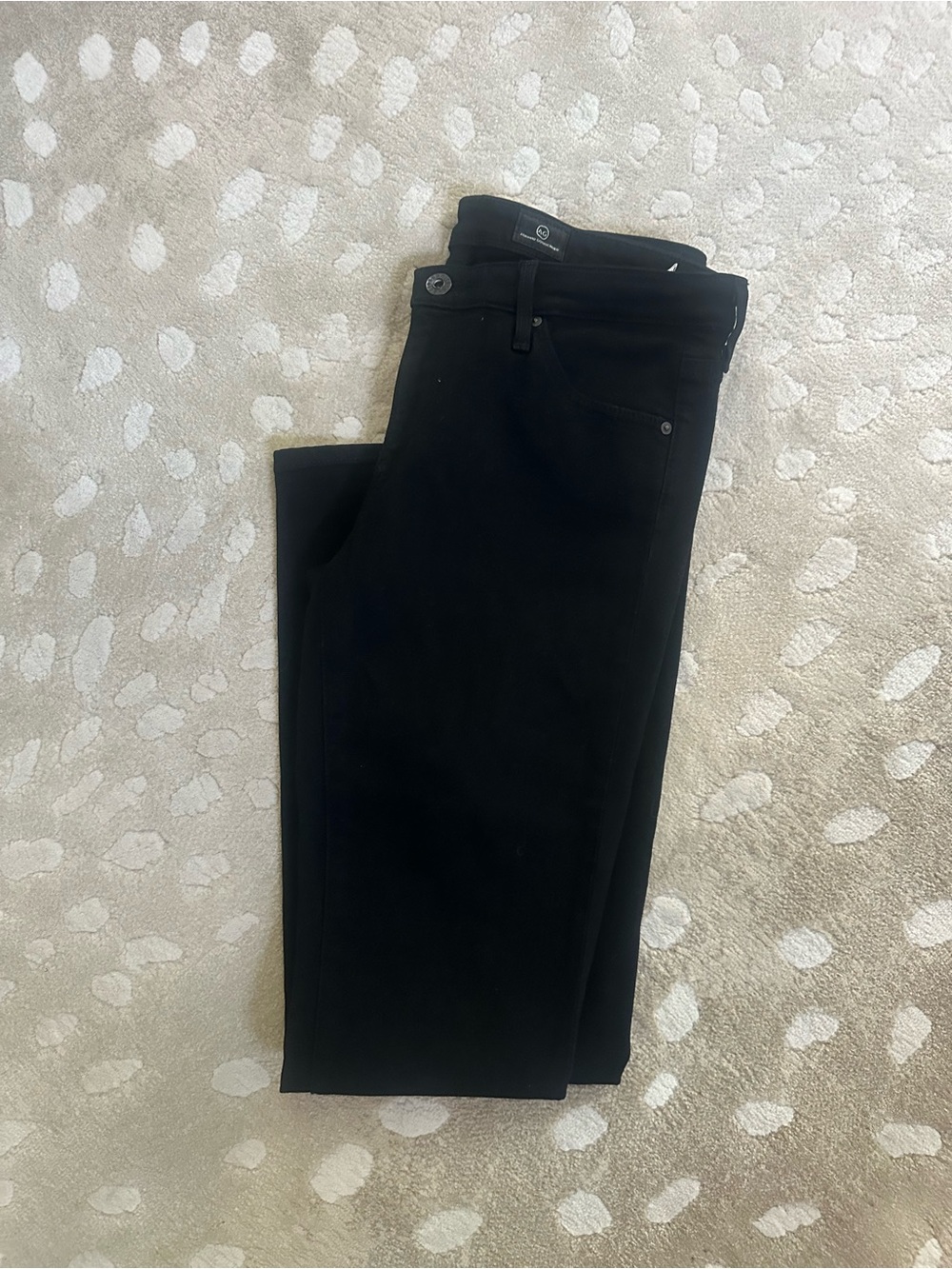 AG Women’s Black Stretch Cigarette Stilt Jeans